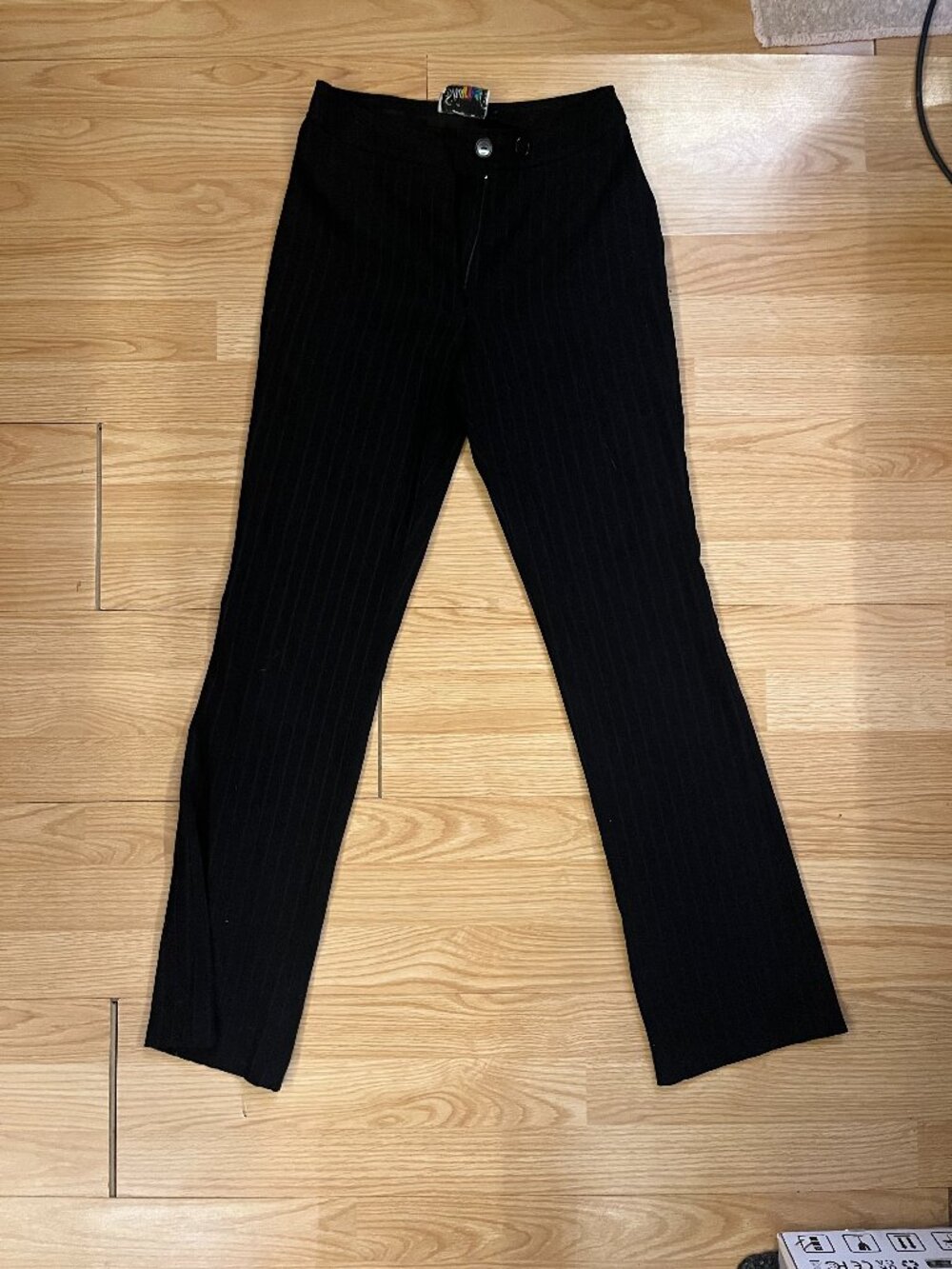 Sharnel Brand Black Pinstripe Dress Pants- Size Small
